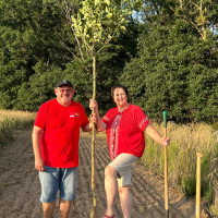 SPD Kammerstein bei der Baumpflanzchallenge